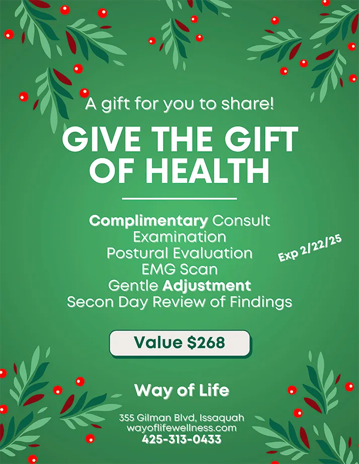 Chiropractic Issaquah WA Give The Gift Of Health